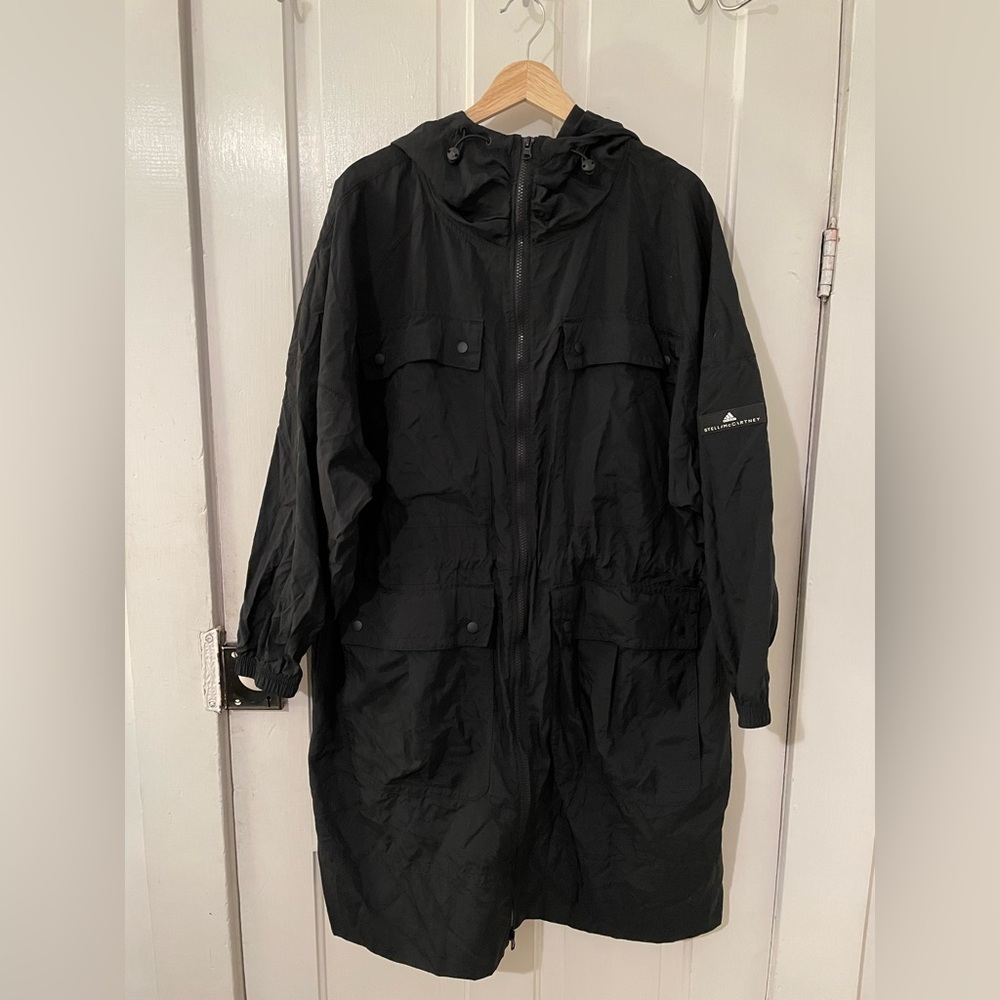 ADIDAS STELLA MCCARTNEY LIGHTWEIGHT PARKA rain coat windbreaker jacket oversized